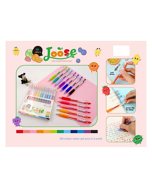 12-Color Smooth Gel Pen Set