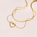 Anti Tarnish Heart Themed Layered Necklace