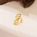 Anti Tarnish Stainless Steel Irregular Contemporary Ring