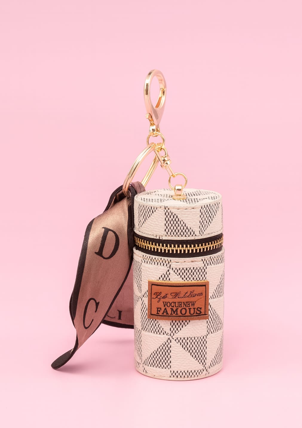 Mini Leather Coin Pouch Keychain