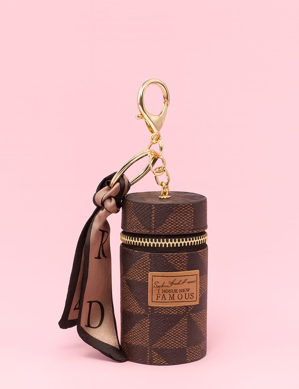 Mini Leather Coin Pouch Keychain