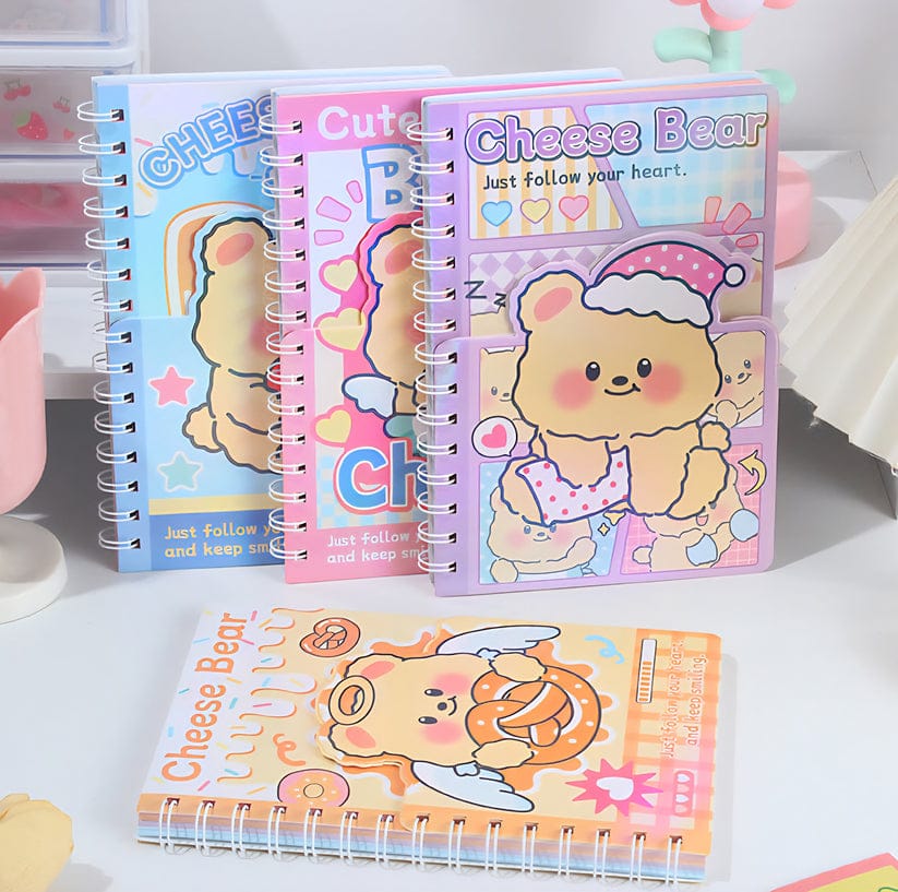 Cheese Bear  Notebook with sticker