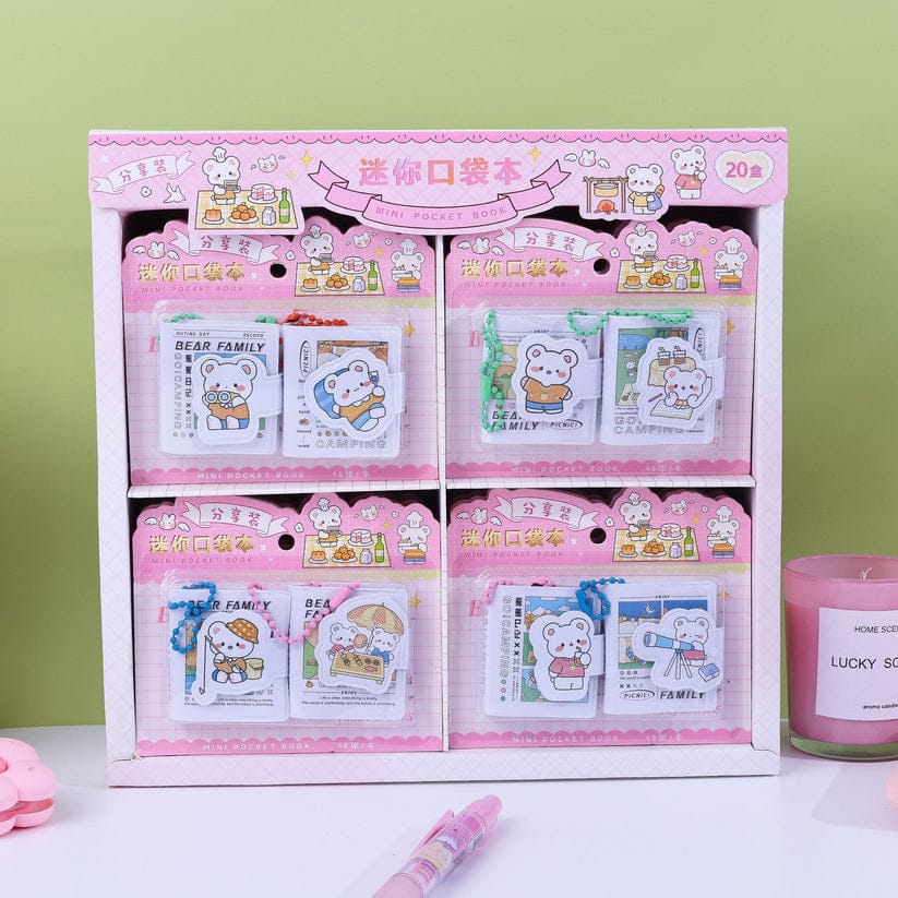 Cute  Couple Mini Diary 2 Pcs