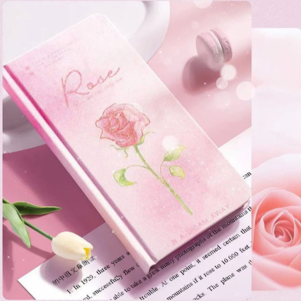 Rose Petals Floral Notebook Dairy