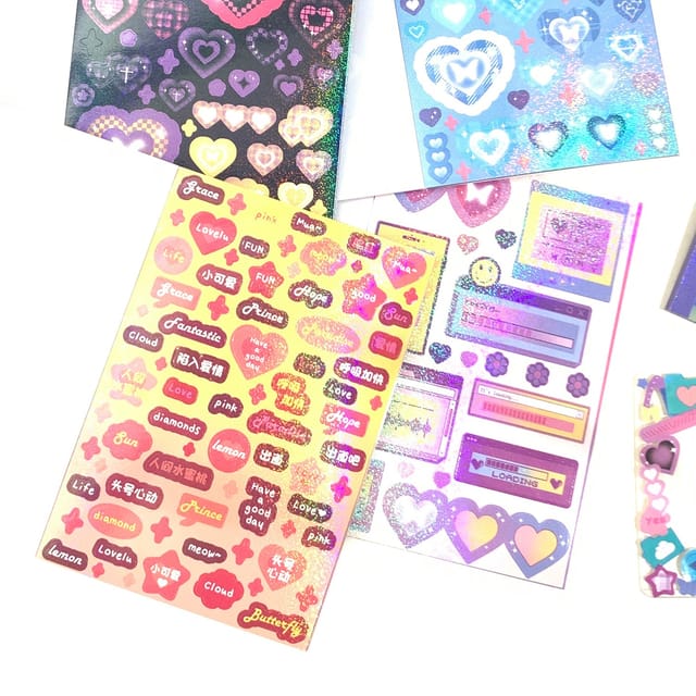 Star Series Holographic Sticker Book