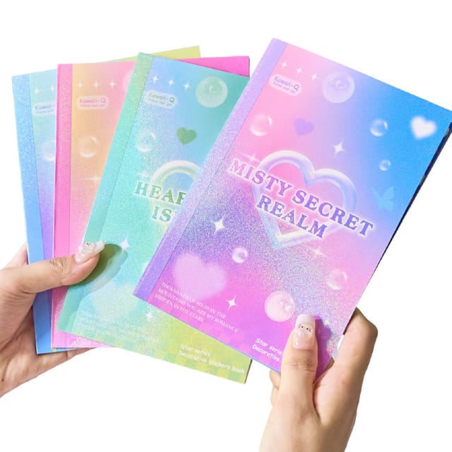 Star Series Holographic Sticker Book