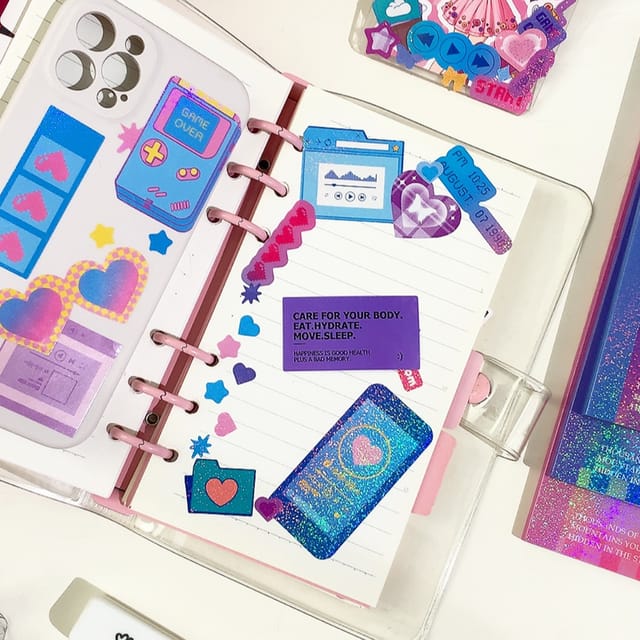 Star Series Holographic Sticker Book