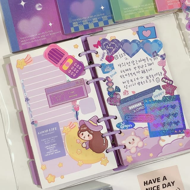 Star Series Holographic Sticker Book