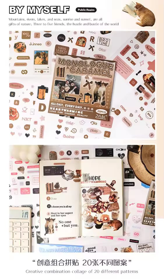 Decorative journaling stickers