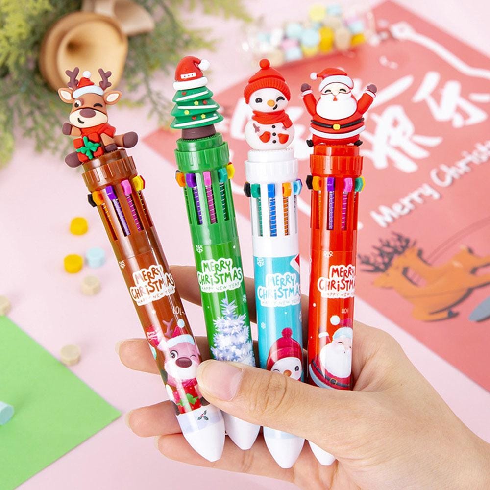 10 In 1 Christmas Theme Ball Pen