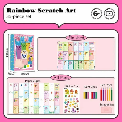 Rainbow Scratch Painting Set